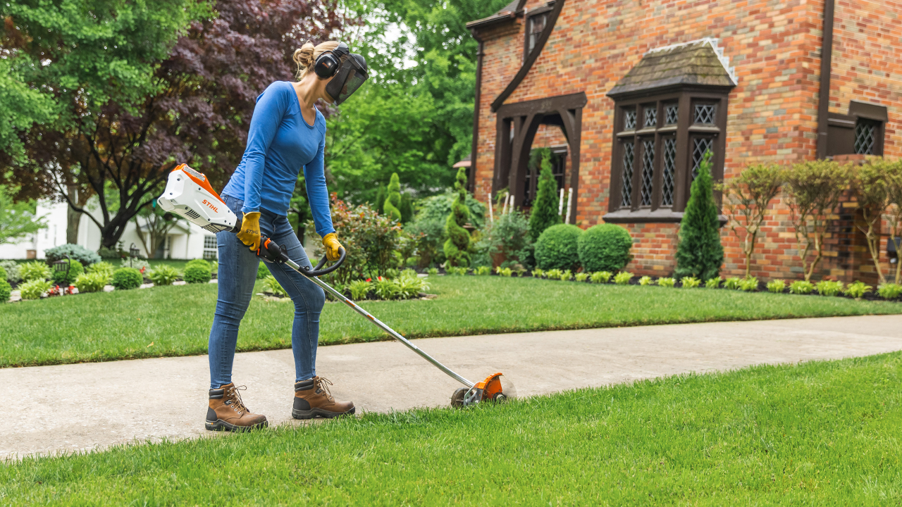 Single wheel on sale lawn edger