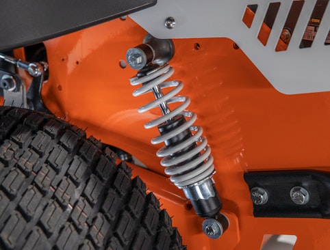 RZ rear suspension closeup of suspension