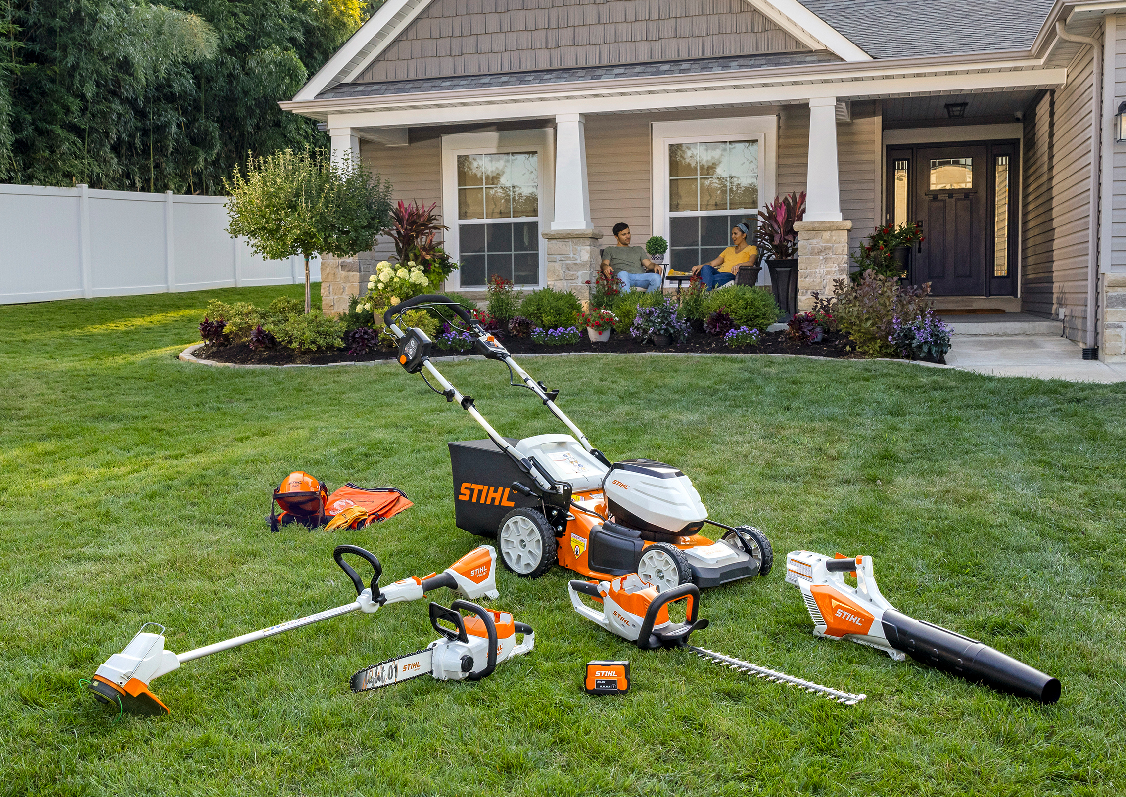 Stihl battery operated discount mower