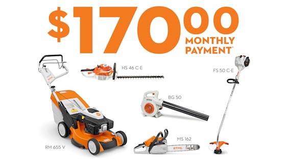 Example Bundling Image: $170 Monthly Payment When You Bundle With STIHL Gas Push Mower
