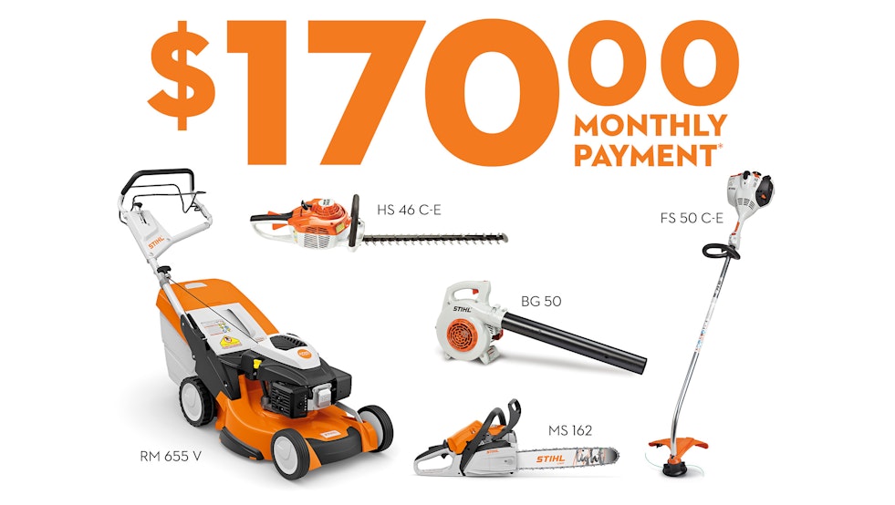 Example Bundling Image: $170 Monthly Payment When You Bundle With STIHL Gas Push Mower