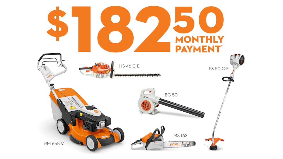 Example Bundling Image: $182.50 Monthly Payment When You Bundle With STIHL Gas Push Mower