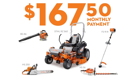 Example Bundling Image: $167.50 Monthly Payment When You Bundle With STIHL Zero-Turn Mower