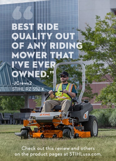 "Best ride quality out of any riding mower that I've ever owned." -JCrews2 | STIHL RZ 552 K